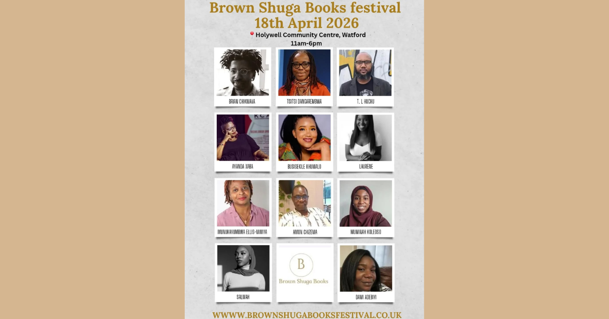 18 April 2026: The Brown Shuga Books Festival Is Coming to Watford with a Lineup You Don’t Want to Miss!