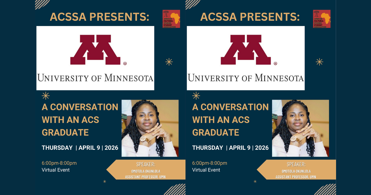 A Conversation with Omotola Okunlola, ACS Graduate and Assistant Professor at the University of Minnesota