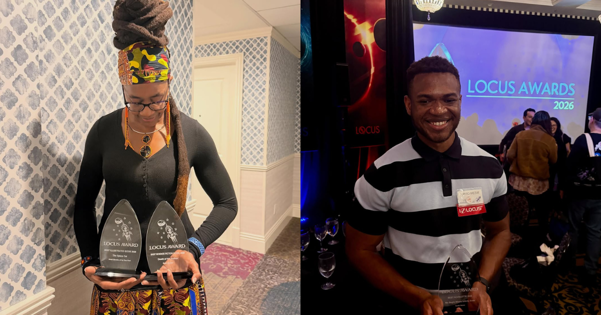 Nnedi Okorafor Wins Two 2026 Locus Awards; Somto Ihezue Also Takes Home a Win for his Novelette