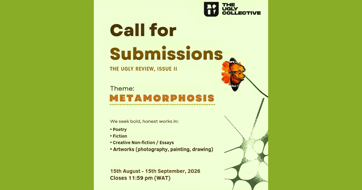 The Ugly Review Opens Submissions for Issue II, Themed “Metamorphosis” | Submit by September 15, 2026