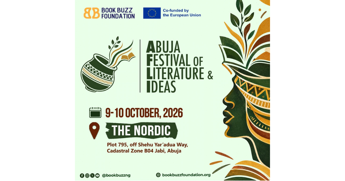 Book Buzz Foundation to Host the Abuja Festival of Literature & Ideas, October 9–10, 2026