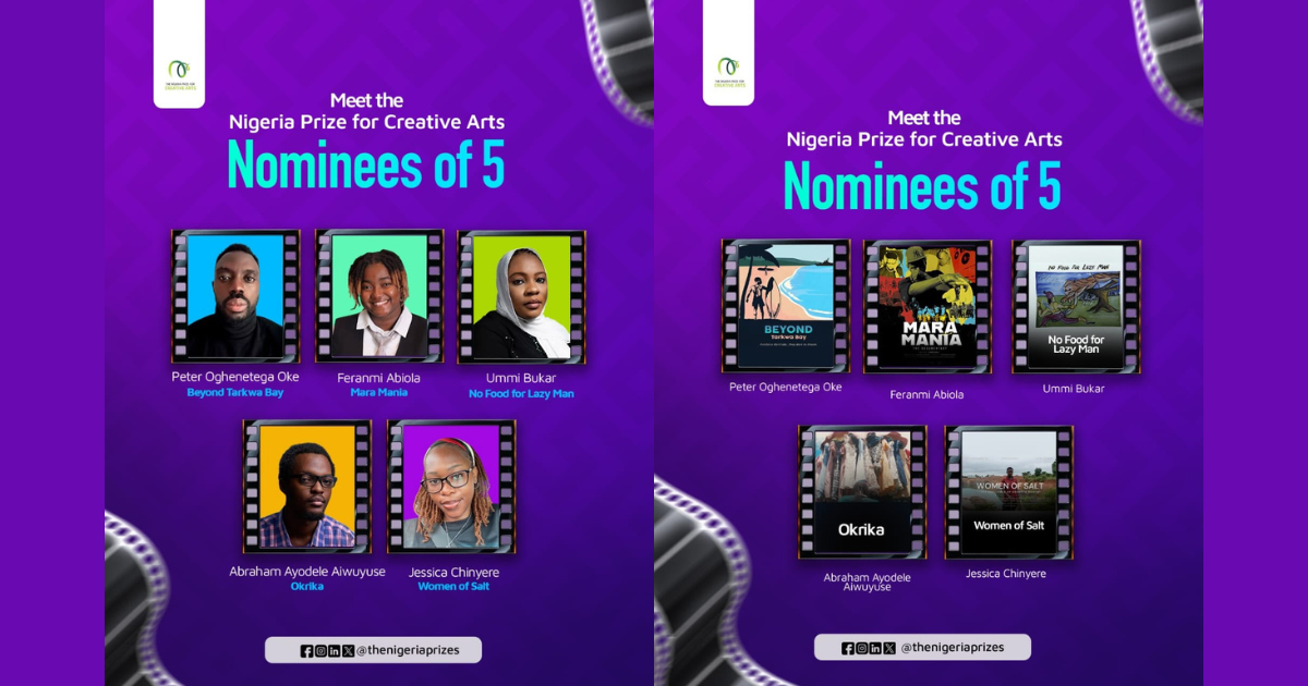 Five Filmmakers Move Forward for the Inaugural $20,000 Nigeria Prize for Creative Arts