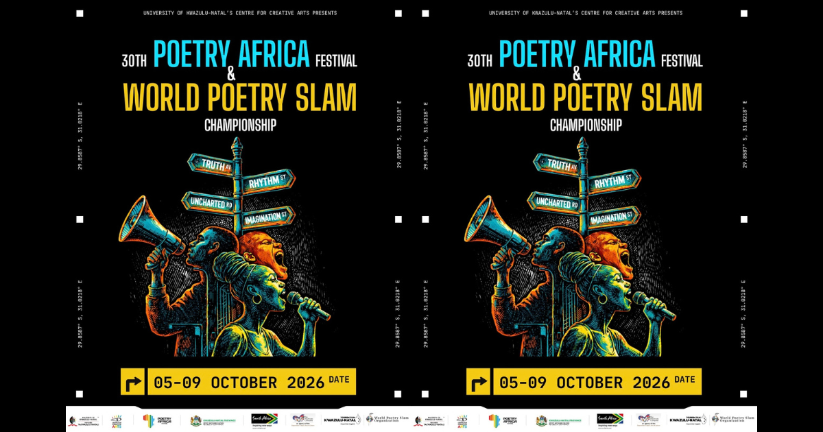 Poetry Africa Announces Programme for Its 30th Festival and World Poetry Slam Championship in Durban, 5–9 October 2026